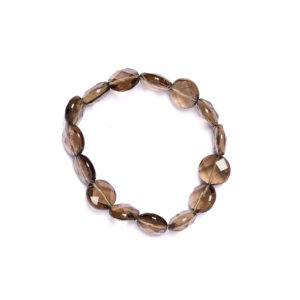 Bracciale elastico in Quarzo Fumé