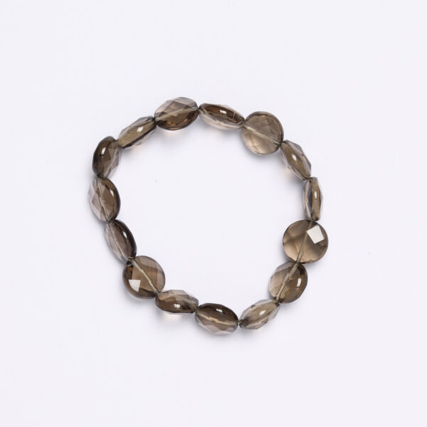 Bracciale elastico in Quarzo Fumé