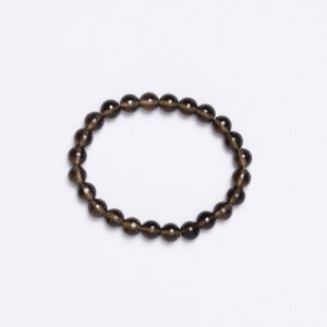 Bracciale elastico in Quarzo Fumé