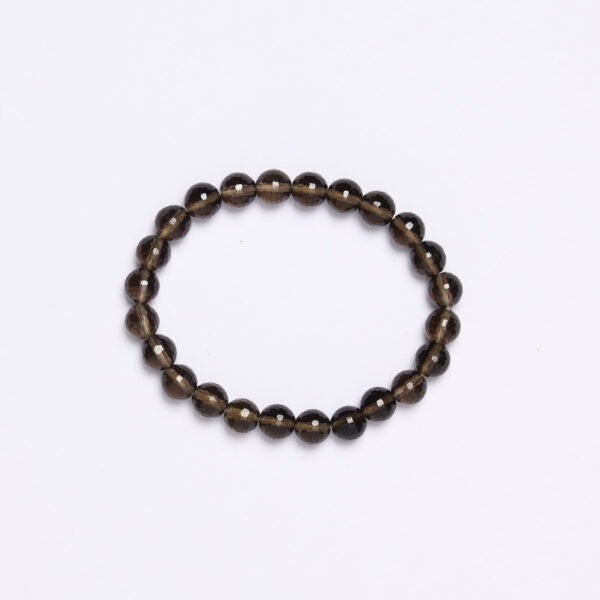 Bracciale elastico in Quarzo Fumé