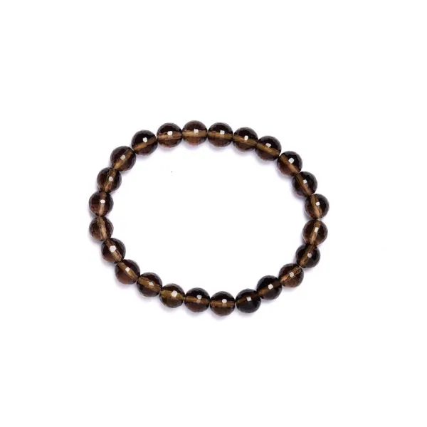 Bracciale elastico in Quarzo Fumé