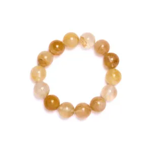 Bracciale elastico in Quarzo Ematoide Giallo