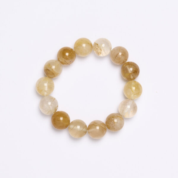 Bracciale elastico in Quarzo Ematoide Giallo