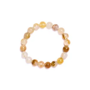 Bracciale elastico in Quarzo Ematoide Giallo