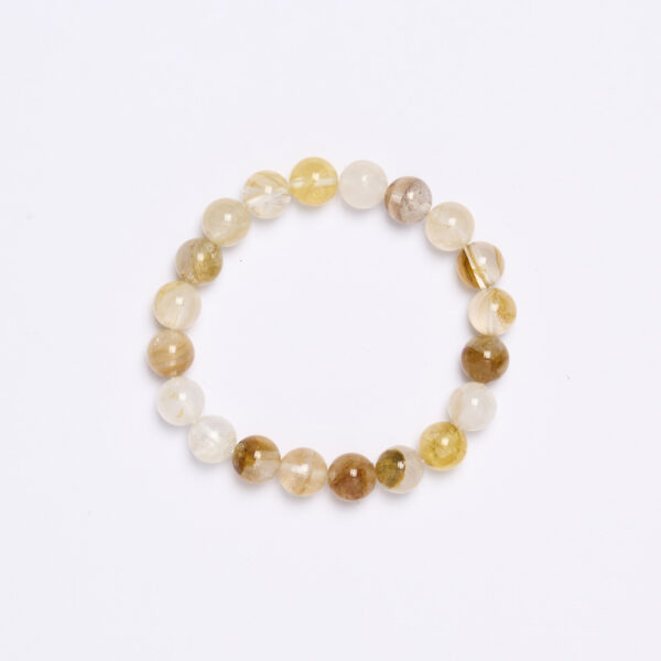 Bracciale elastico in Quarzo Ematoide Giallo