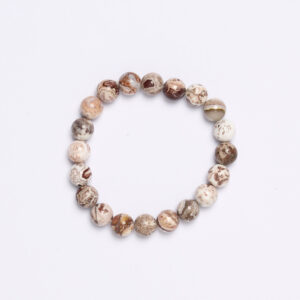 Bracciale elastico in Agata Laguna Lace