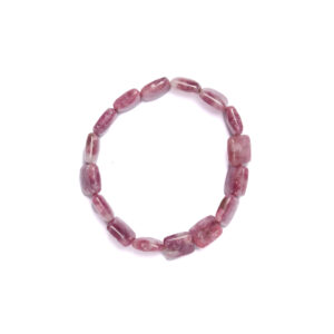 Bracciale elastico in Lepidolite