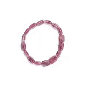 Bracciale elastico in Lepidolite