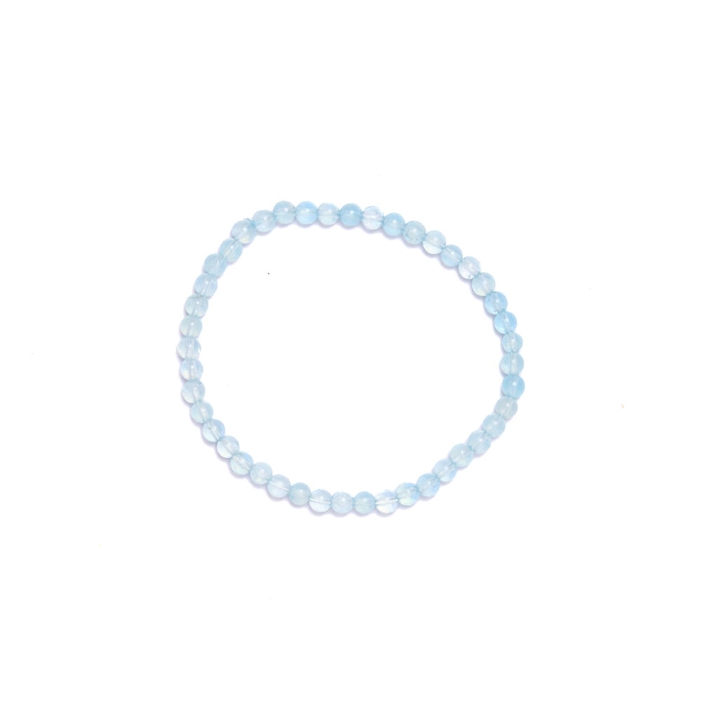 Bracciale elastico in Acquamarina