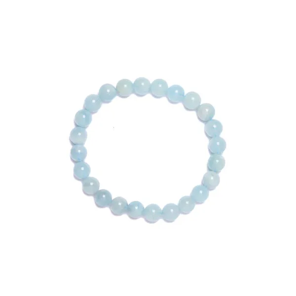 Bracciale elastico in Acquamarina