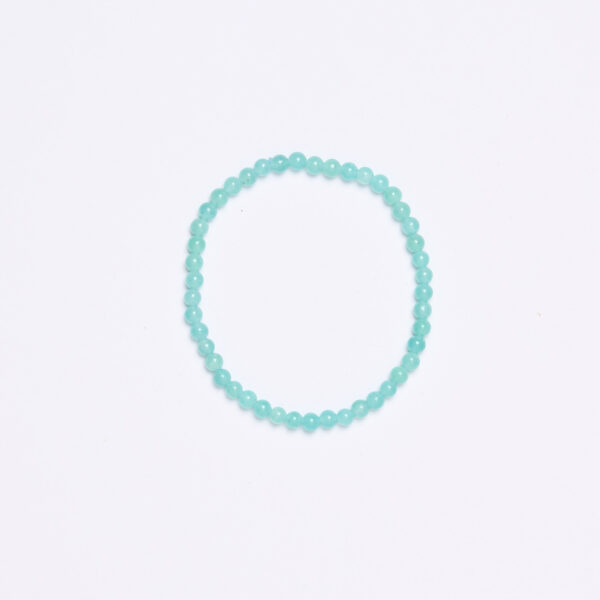 Bracciale elastico in Amazzonite del Perù