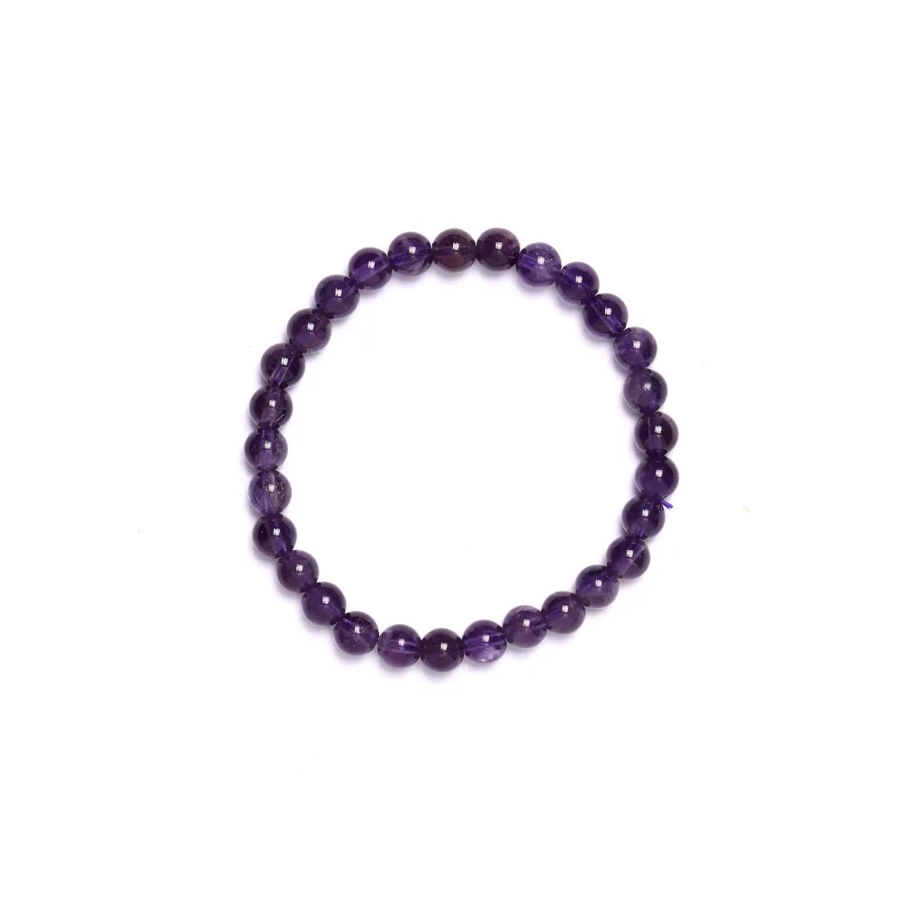 Bracciale elastico in Ametista