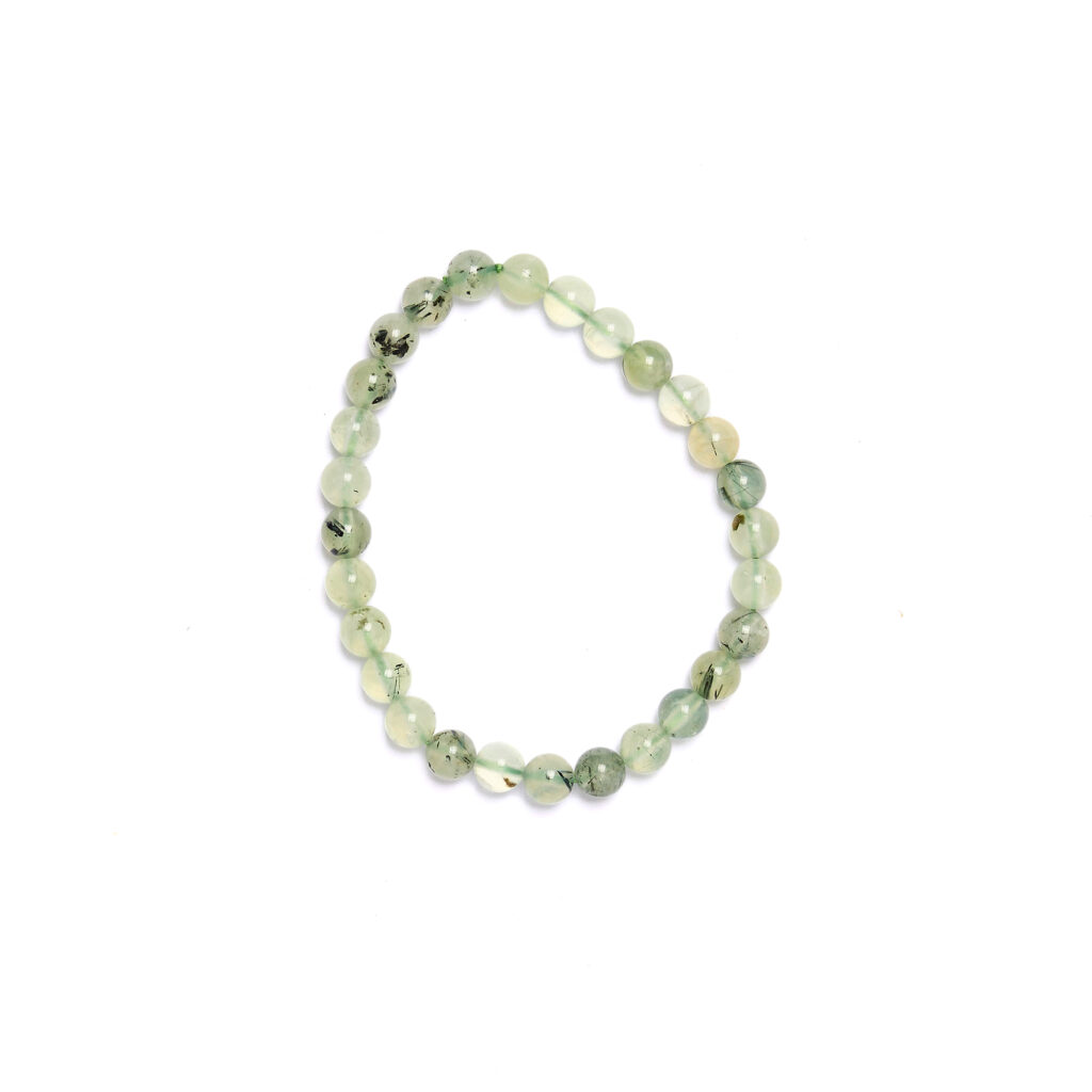 Bracciale Elastico in Prehnite a sfera