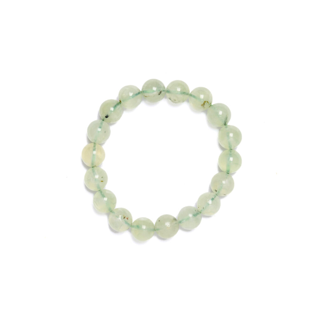 Bracciale Elastico in Prehnite a sfera