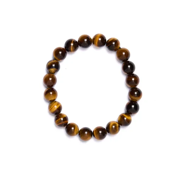 Bracciale Elastico in Occhio di tigre a sfera