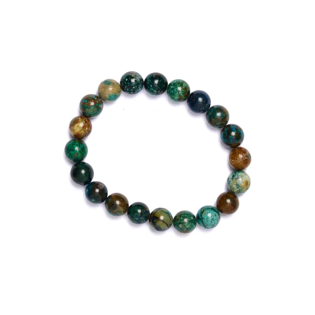 Bracciale Elastico in Crisocolla a sfera