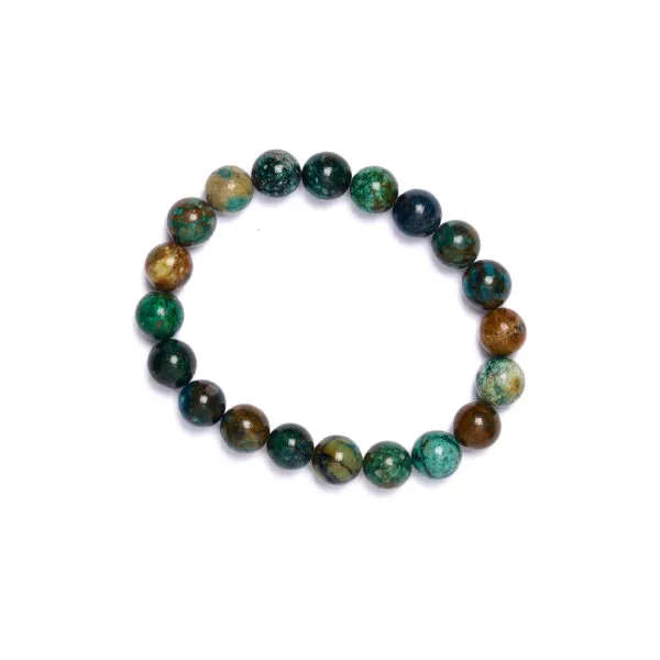 Bracciale Elastico in Crisocolla a sfera