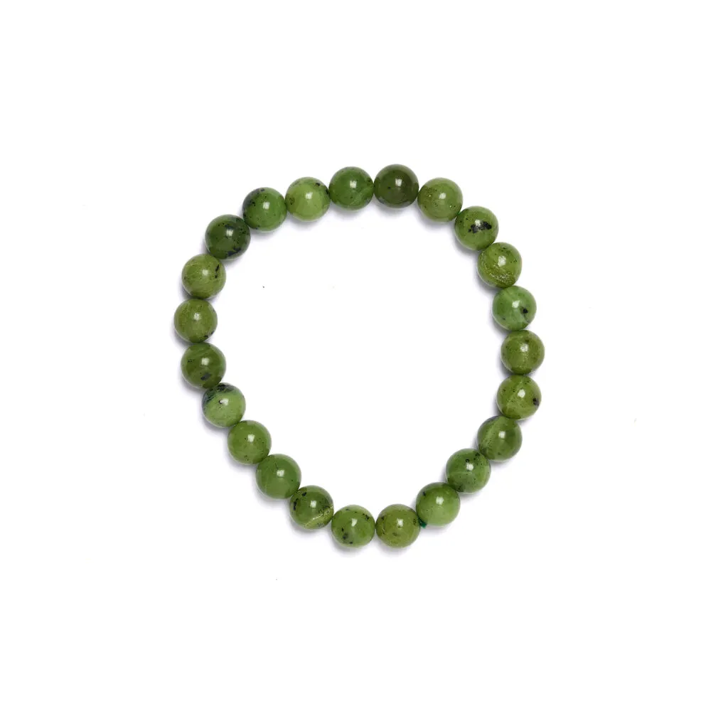 Bracciale elastico in Giada Nefrite