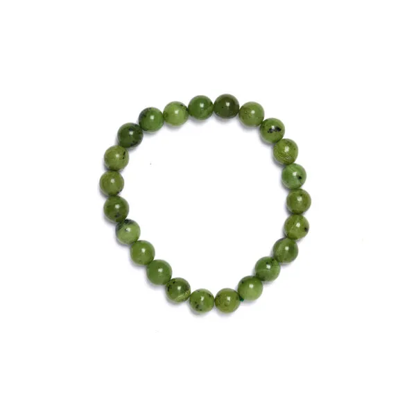 Bracciale elastico in Giada Nefrite