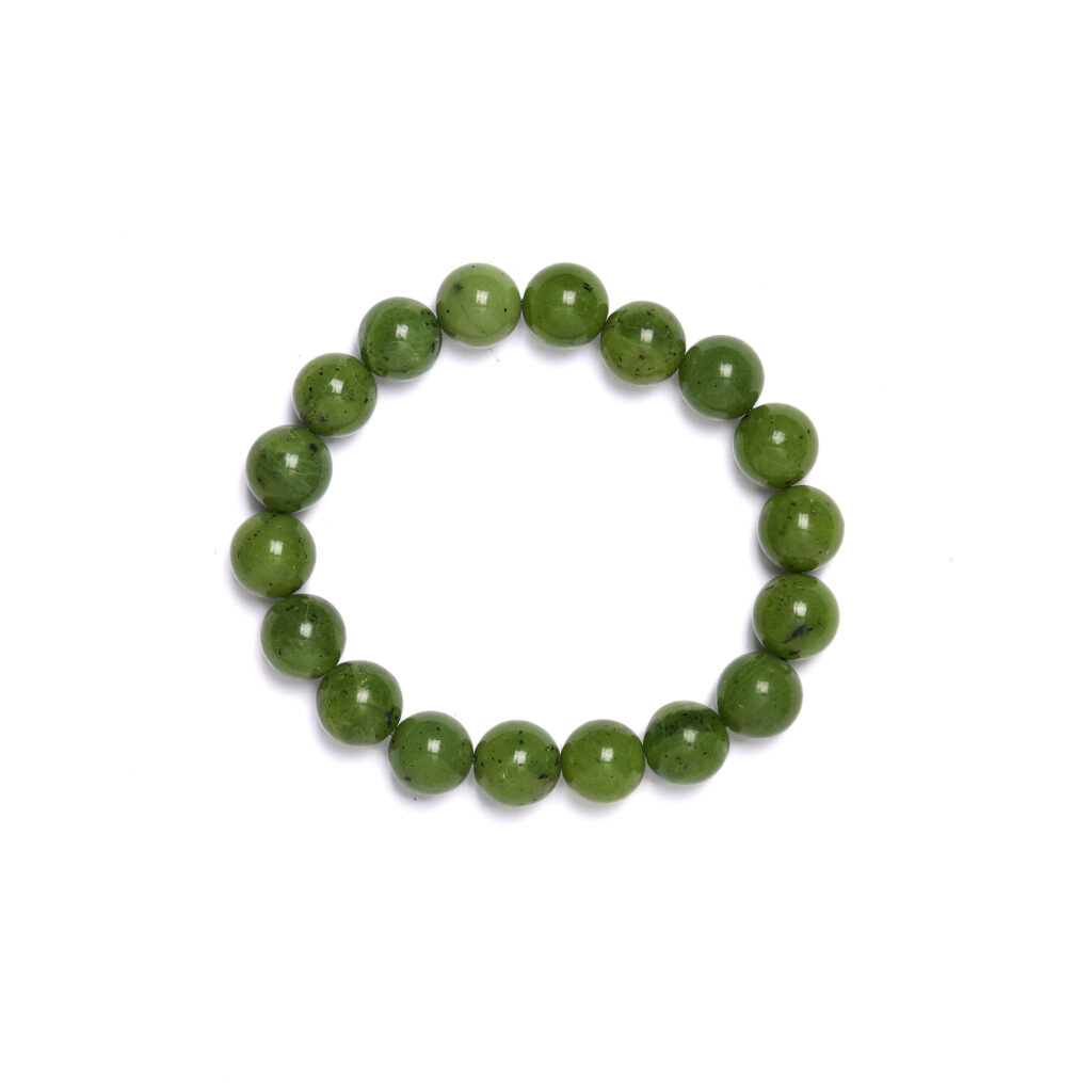 Bracciale elastico in Giada Nefrite