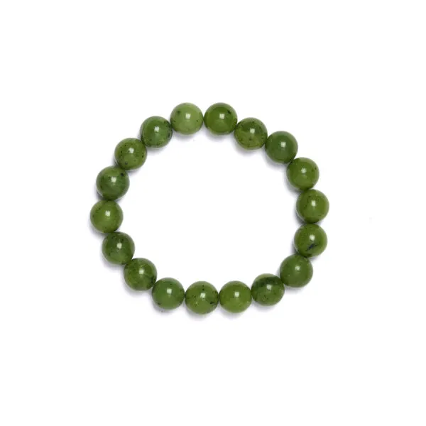Bracciale elastico in Giada Nefrite