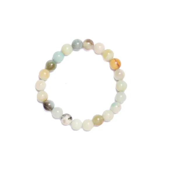Hematiet en Amazoniet Elastische Armband