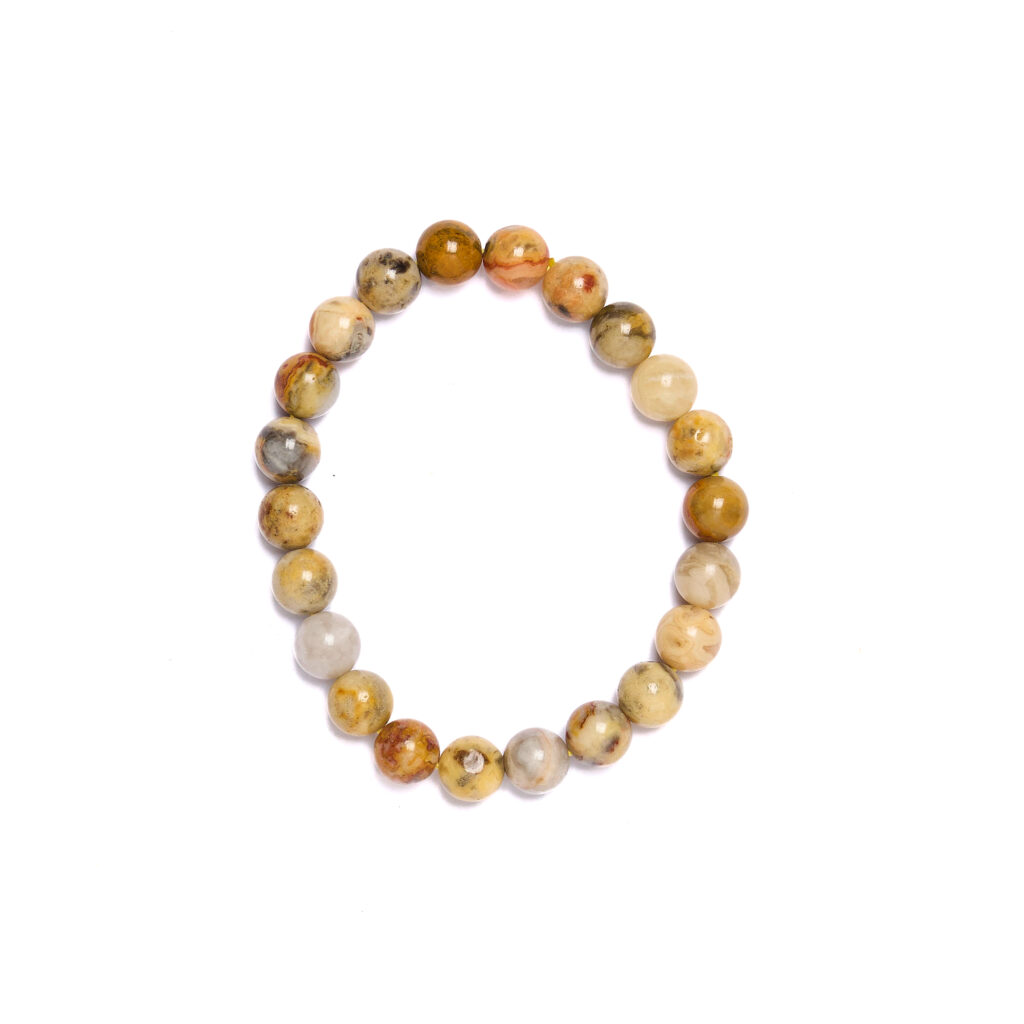 Bracciale Elastico in Agata Crazy Lace