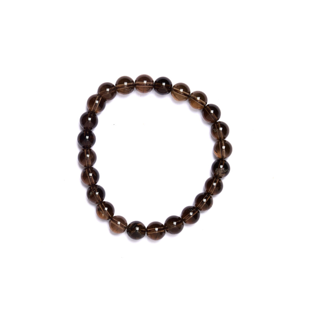 Bracciale elastico in Quarzo Fumé