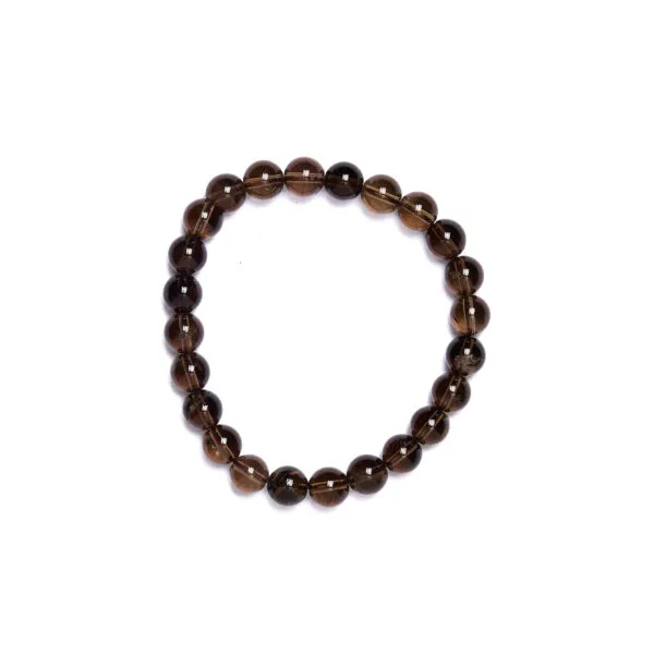 Bracciale elastico in Quarzo Fumé