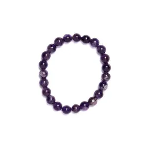 Bracciale Elastico a sfera in Ametista