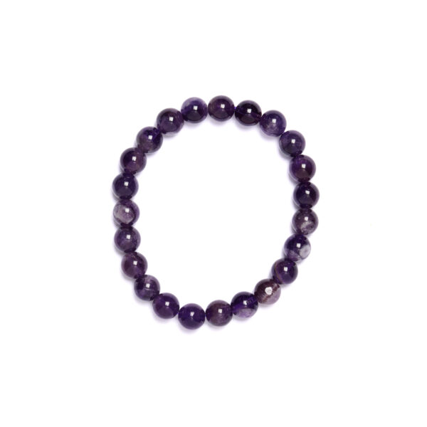 Bracciale Elastico a sfera in Ametista