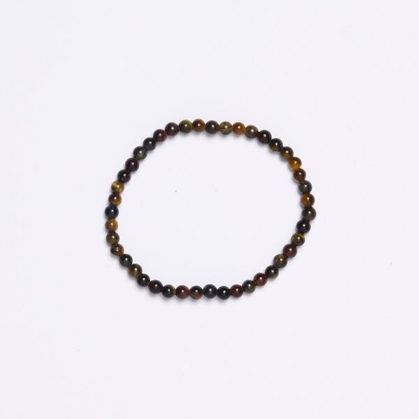 Bracciale elastico in Occhio di Tigre e Occhio di Bue