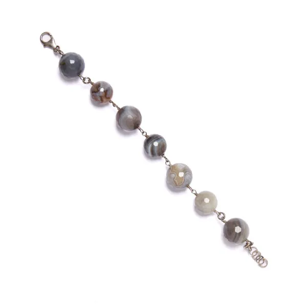 Bracciale rilegato in Agata Botswana