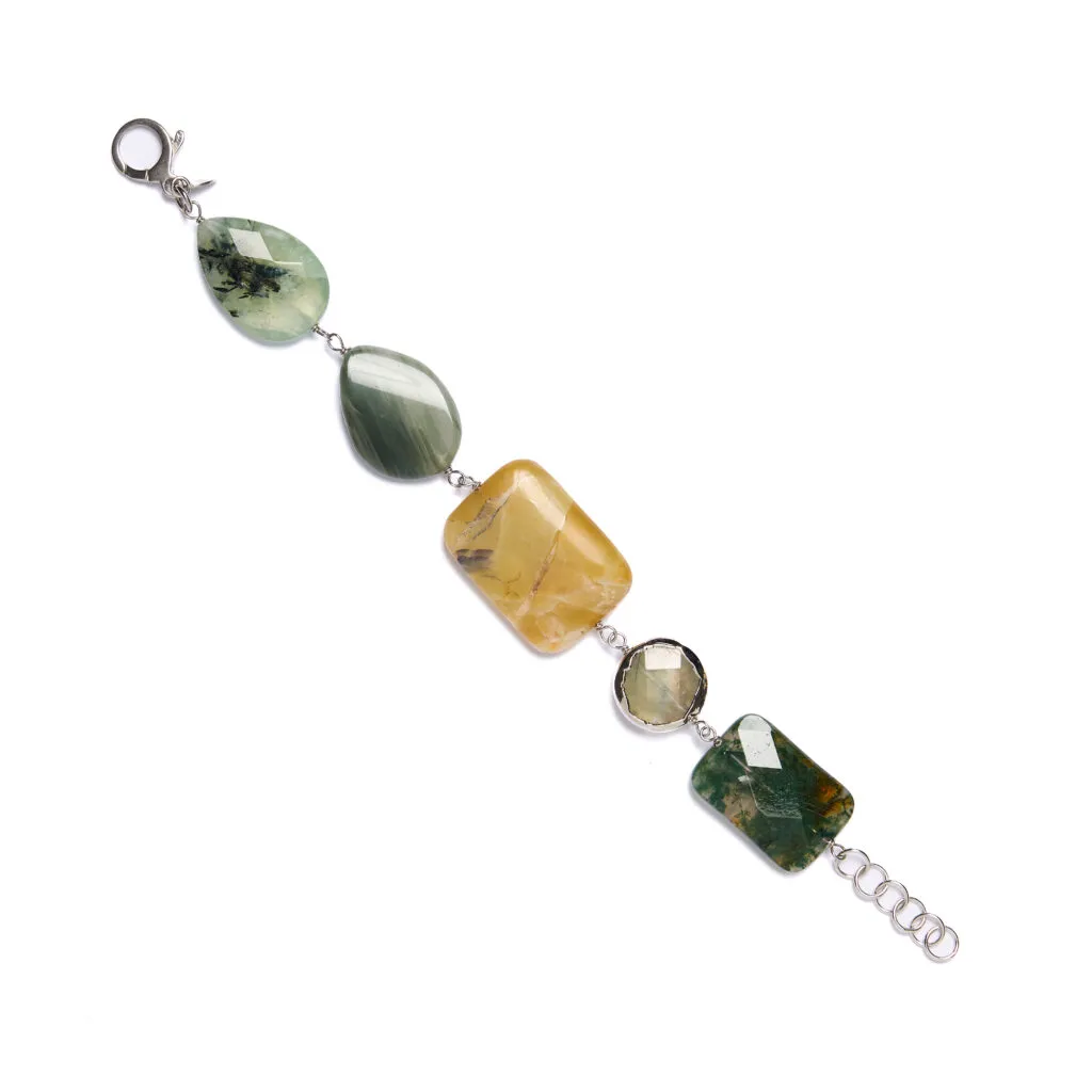 Armband van Agaat en Prehniet