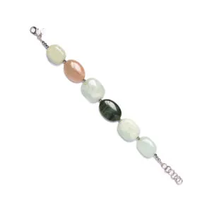 Bracciale in Acquamarina, Agata e Pietra di Luna