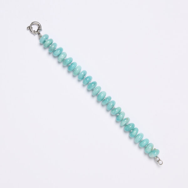 Bracciale in Amazzonite ed Argento