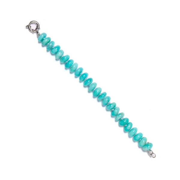 Bracciale in Amazzonite ed Argento