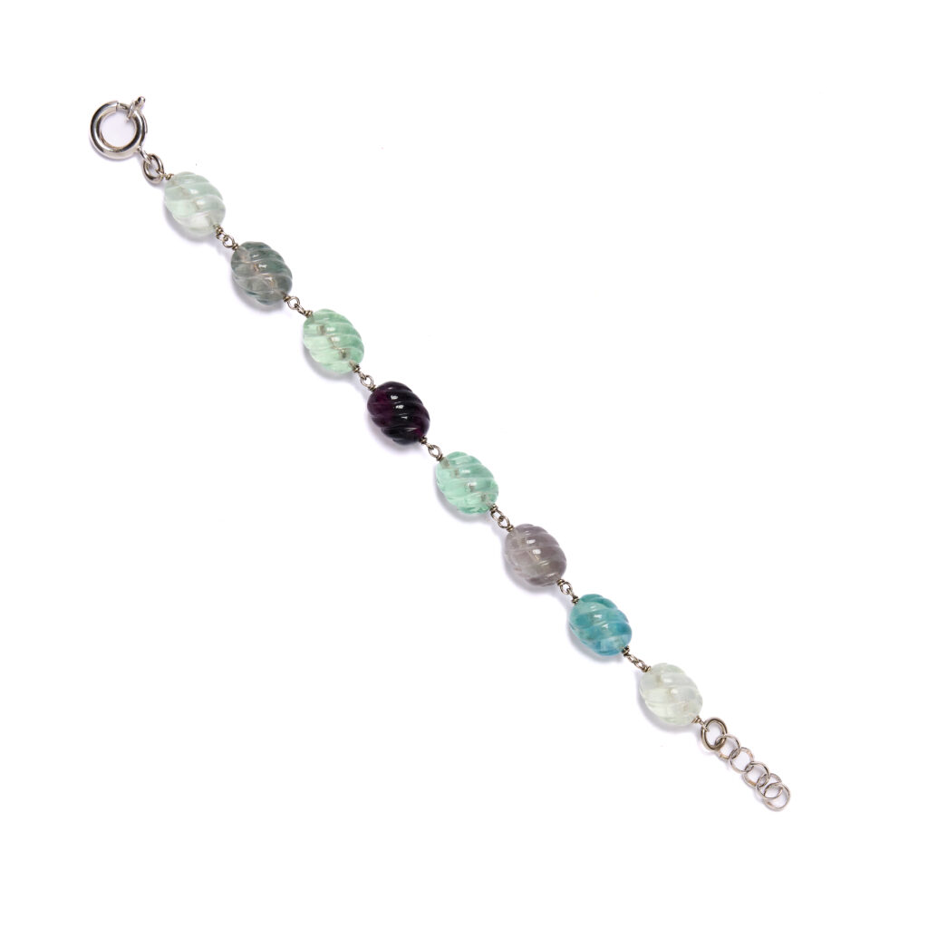 Bracciale rilegato in Fluorite