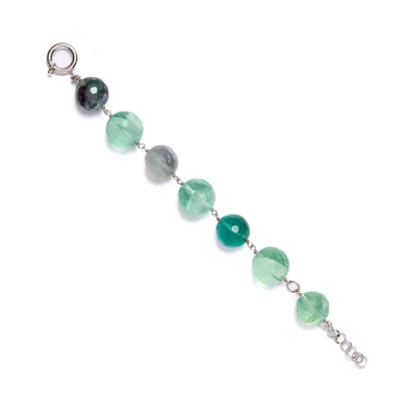 Bracciale rilegato in Fluorite