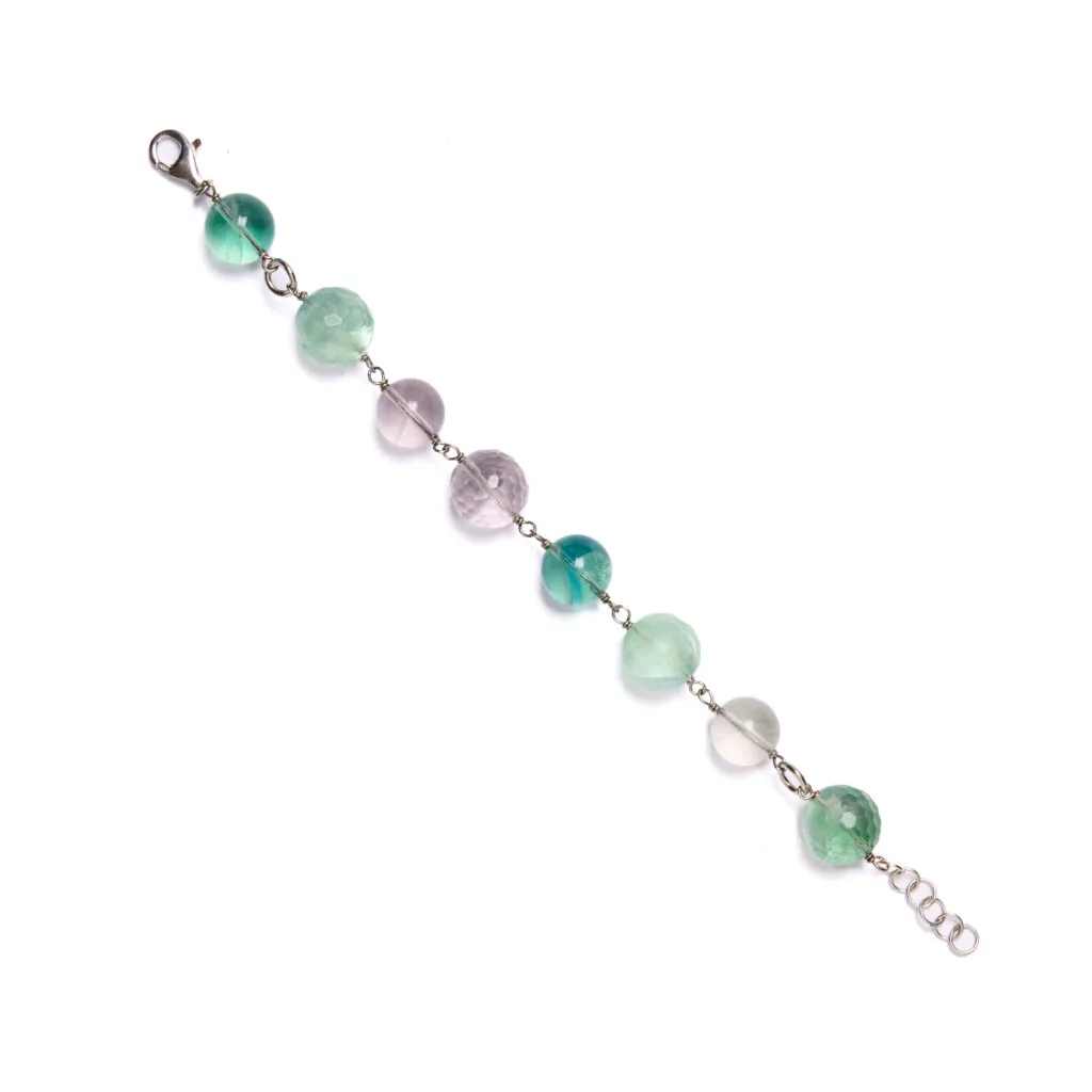 Bracciale rilegato in Fluorite