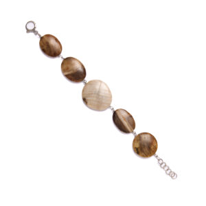 Bracciale rilegato in Legno Fossile