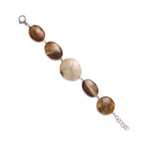 Bracciale rilegato in Legno Fossile