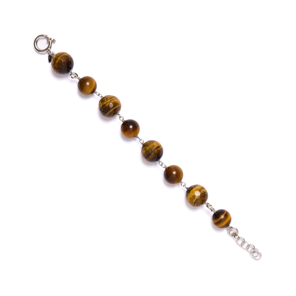 Bracciale rilegato in Occhio di Tigre