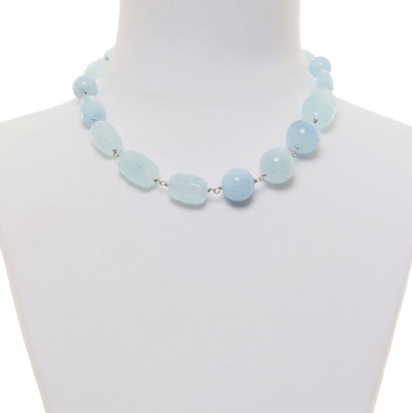 Collana corta in Acquamarina