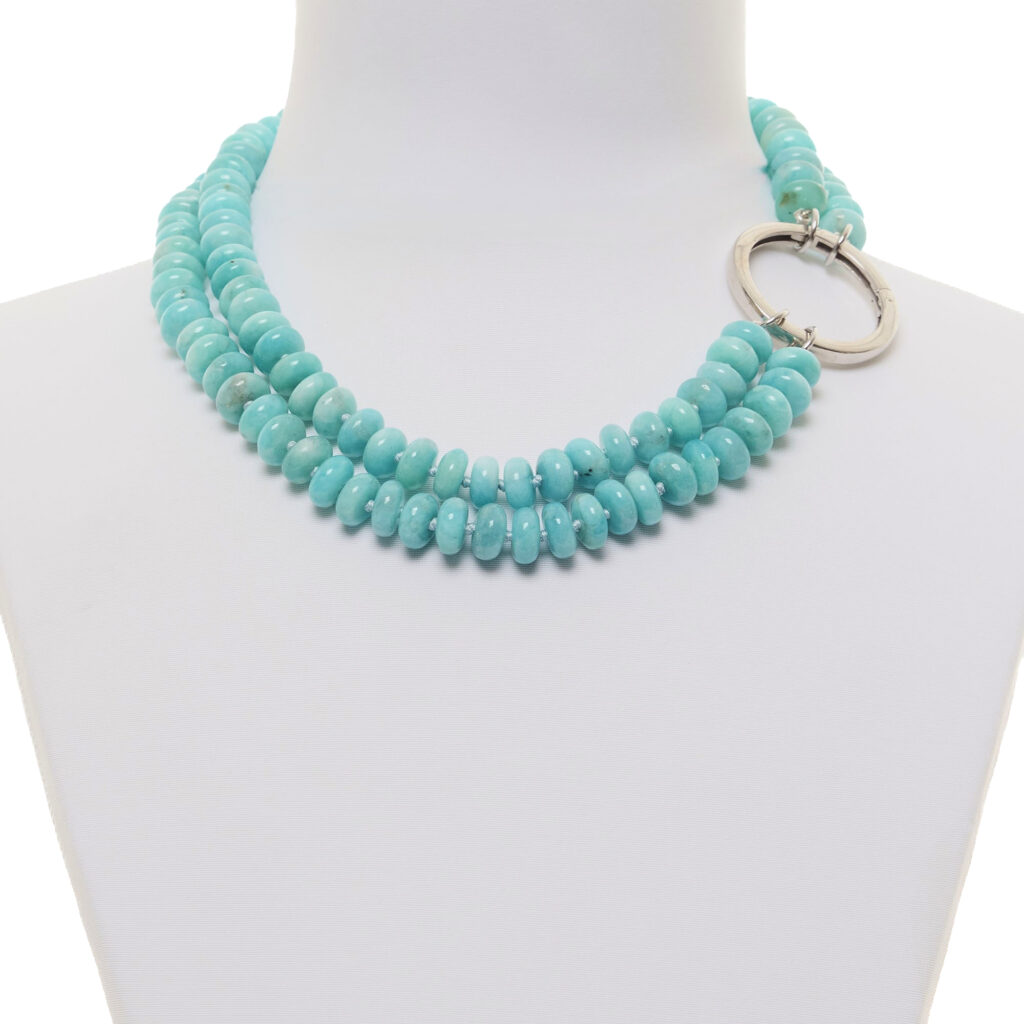 Collana a due fili in Amazzonite