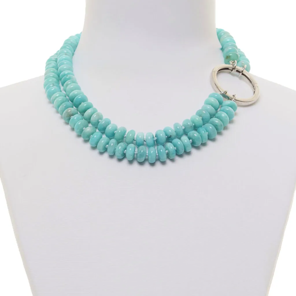 Collana a due fili in Amazzonite