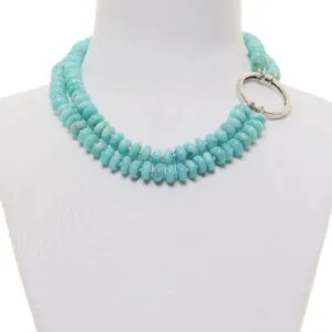 Collana a due fili in Amazzonite