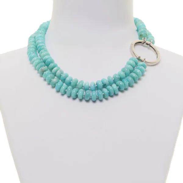 Collana a due fili in Amazzonite