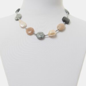 Collana in Perle, Occhio di Gatto e Pietra di luna