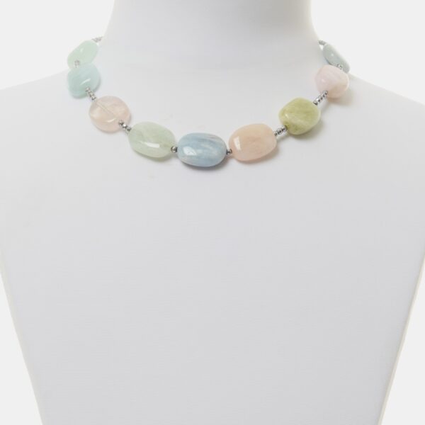 Collana in Acquamarina e Morganite